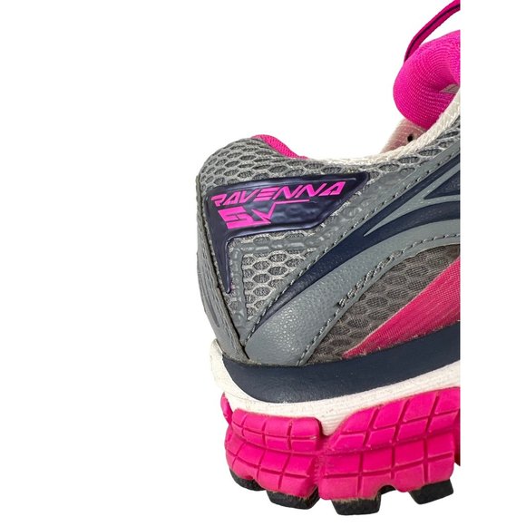 Brooks Ravenna 5 Womens 9M Pink Gray Mesh Running Athletic Shoes - Picture 9 of 12